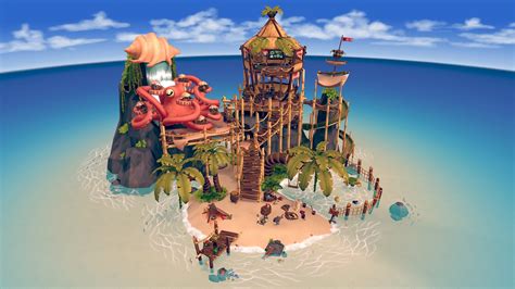 Little Pirates Island 3d Model By Mawluna Aozora Malwinaczech