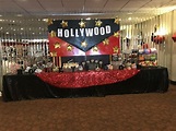 Hollywood dessert table | Hollywood party theme, Movie night birthday ...