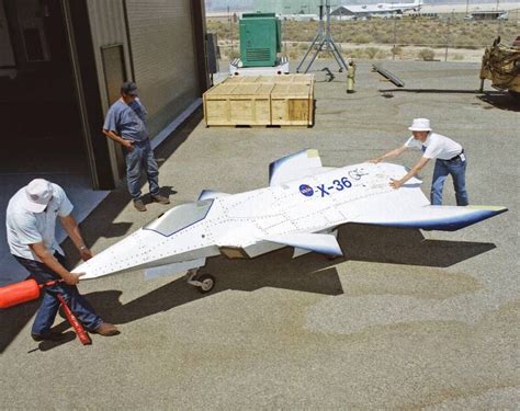 X 36 Steered To Its Hangar Aircraft Stealth Aircraft Fighter