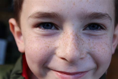 Free Photo Young Freckles Blue Eyes Person Freckled Smile Face