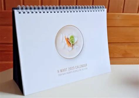 NEW 2023 Desk Standup Calendar Korean Asian Dishes.webp