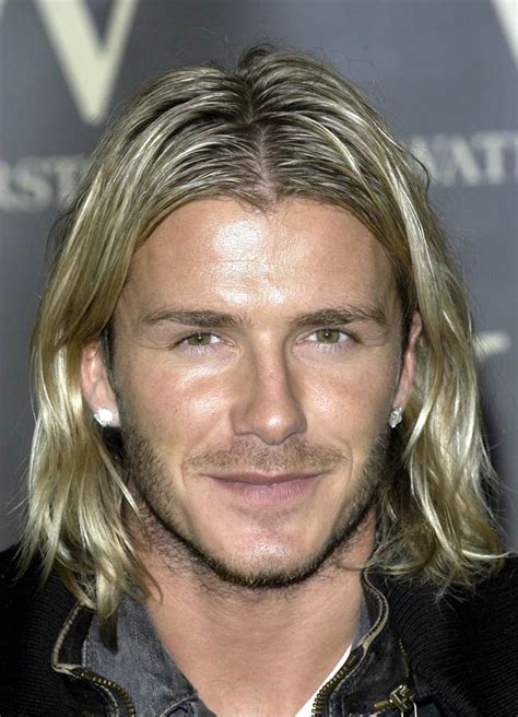 Leave it to db to rock the perfect amount of stubble *sigh*. David Beckham Channels His Younger Self With Flowing ...