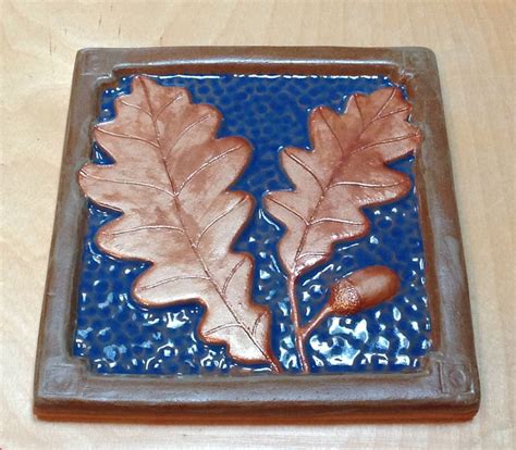 See more ideas about oak leaf, clothes design, diy your hair. 6" Oak leaf & acorn tile, Craftsman tile, fireplace tile ...