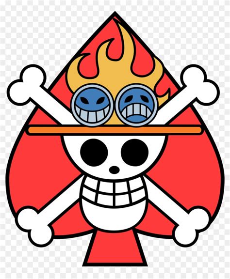One Piece Ace Jolly Roger Free Transparent Png Clipart Images Download