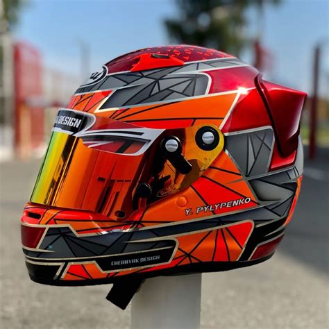 Combined Helmet Design Arai Ck 6🤩 The Helmet Is Painted For The Driver