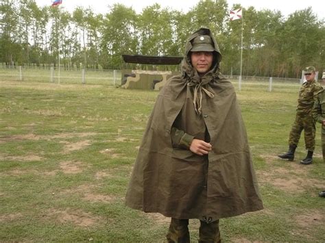 Russian Red Army Soldier Rain Cloak Tent Military Poncho Made In Ussr