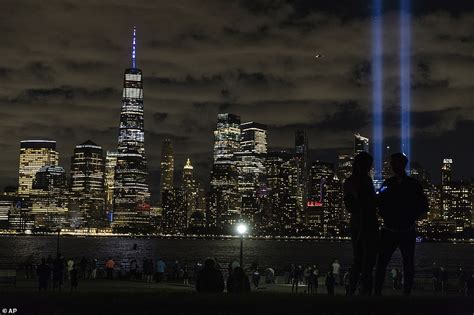 Tribute In Light Is Beamed Out Of Lower Manhattan To Remember The 19th