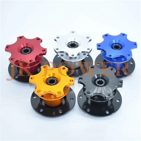 Jk Racing Formula 6 Hole Universal Racing Aluminum Steering Wheel Quick