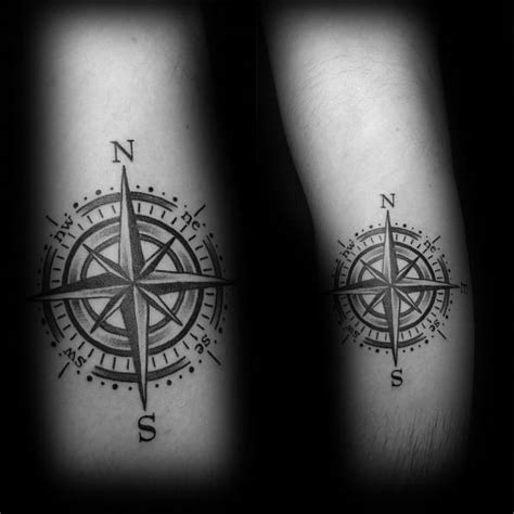 50 Simple Compass Tattoos For Men Directional Design Ideas