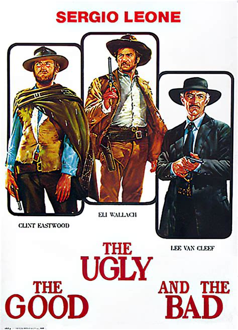 The Good The Bad And The Ugly Movie Poster Clint Eastwood And Lee Von