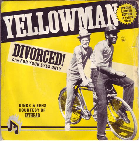Yellowman Feat Fathead Divorced 1983 Yellow Vinyl Vinyl Discogs