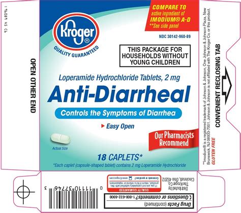 Anti Diarrheal Tablet Film Coated Kroger Company