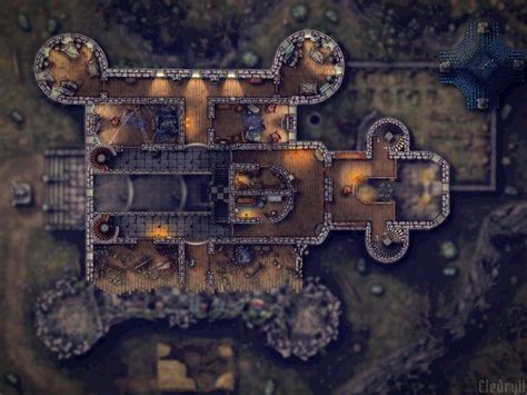 Goblin Caves X Encounter Map Dndmaps In Dungeon Maps Porn
