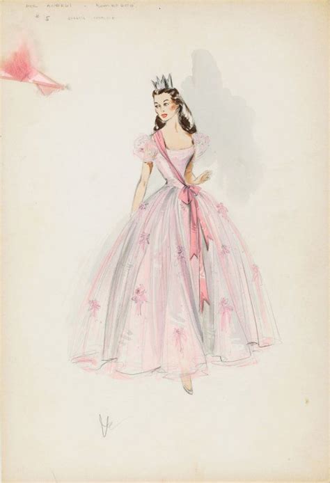 Helen Rose Costume Sketch For Pier Angeli From Sombrero Lot 520