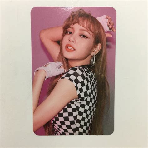 Front Three Lisa Official Photocard Blackpink 1st Mini Album Square Up
