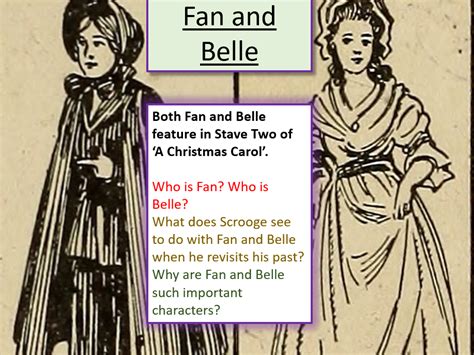 A Christmas Carol Fan And Belle Teaching Resources