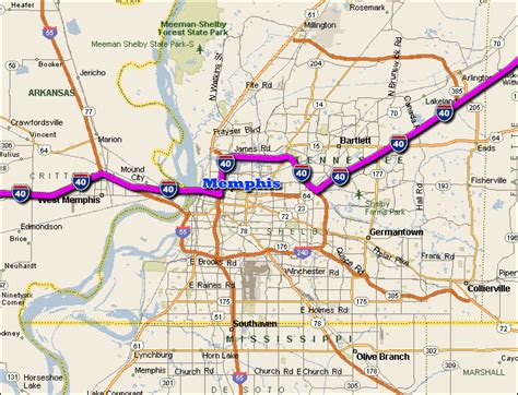 Memphis Subway Map