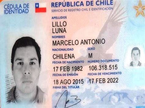 Cedula De Identidad Chile