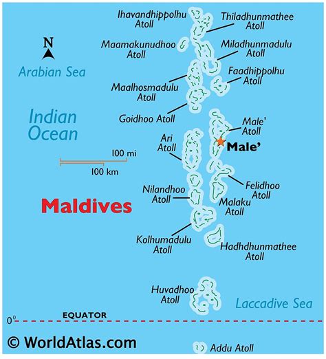 Mapas De Maldivas Atlas Del Mundo