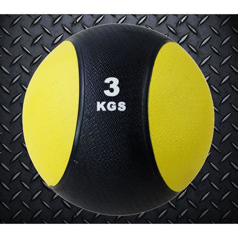 Rubber Medicine Ball 3 10kg Weights Fitness Exercise Gym Training Mma