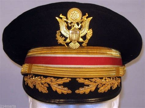 Us Army Field Officer Engineers Dress Blues Uniform Hat Cap 6 78 55