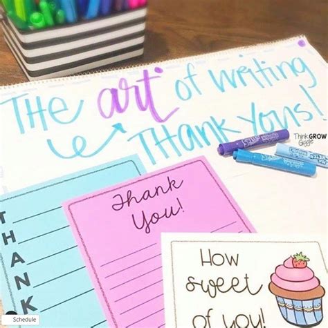 Tips And Ideas For Teaching Students To Write Thank You Notes In The