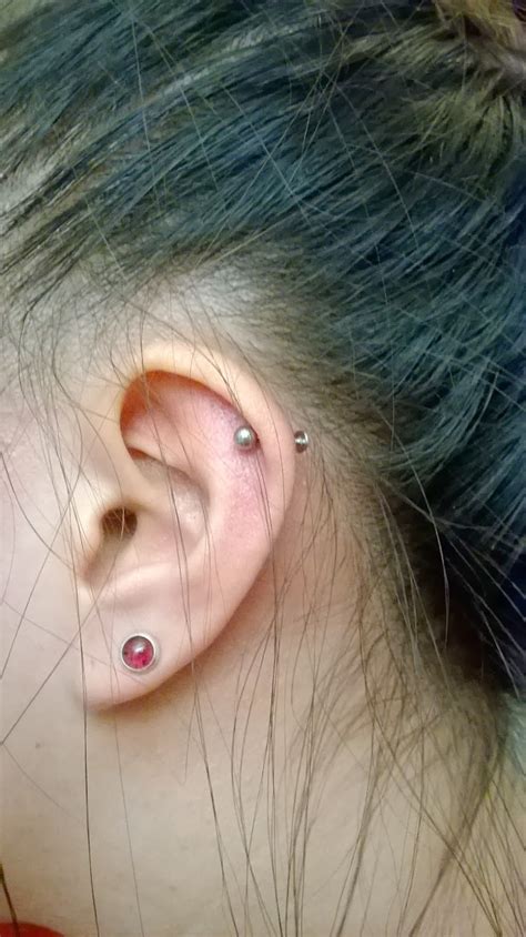 Lifewithemily06 Cartilage Piercing 4th Month Update And How I Fixed The Crooked Angle