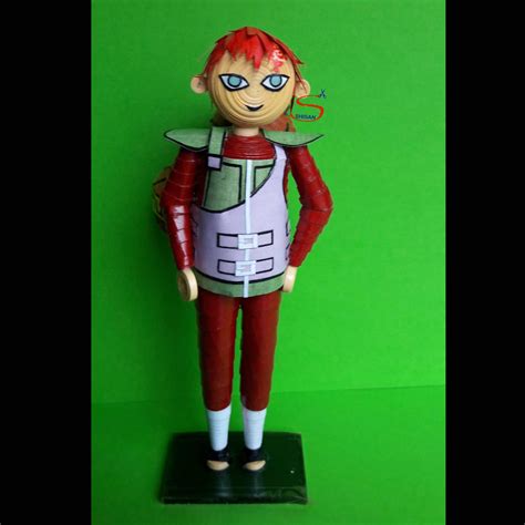 3d Quilling Anime Gaara By Shisan Papercrafts By Shisanpapercrafts25 On