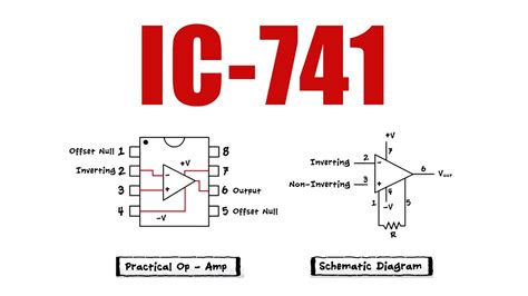 Opamps Ic 741 Pin Numbers Construction Youtube