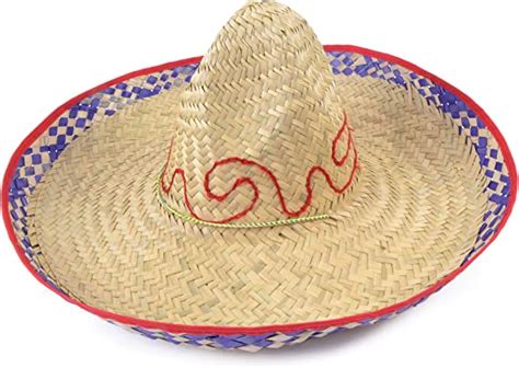 Large Mexican Straw Sombrero Hat Clothing