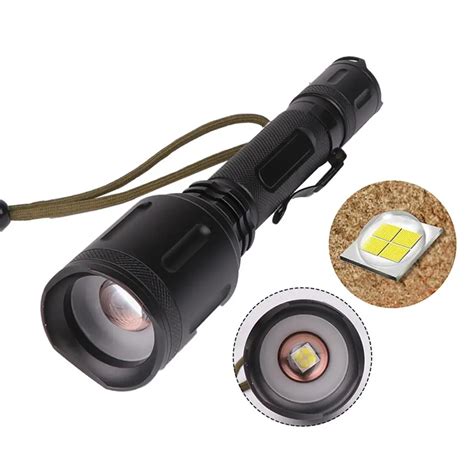 High Quality Telescopic Focus Xhp50 Led Flashlight Super Bright