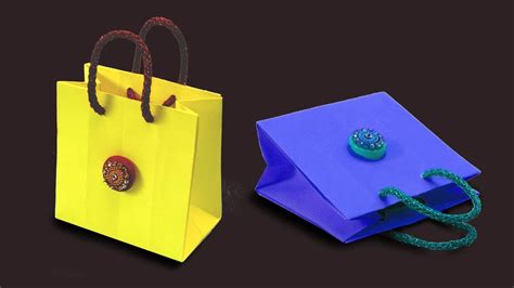 Best Origami Handmade Mini Paper Bags Diy Paper Crafts Origami Kids