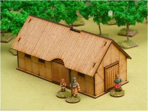 Dark Age Timber Framed Manor House 28mm Laser Cut Mdf Scale Building