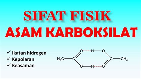 Sifat Fisika Dan Sifat Kimia Asam Karboksilat Senyawa Gugus Fungsi Riset