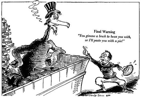 A Political Cartoon By Dr Seuss During Wwii Historical Cartoons