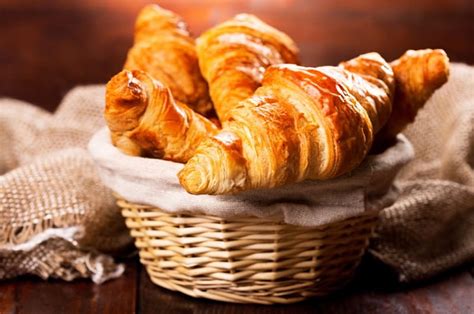 Breakfast Bakery Basket Fresh Croissant HD Wallpaper Peakpx
