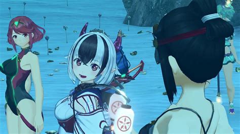 Xenoblade Chronicles 2 Swimsuit Edition Blade Quest Cutscenes Crossette Youtube
