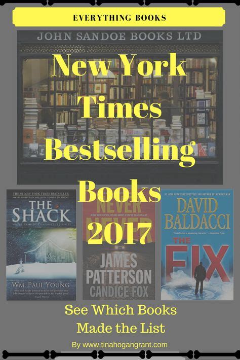 New York Times Adult Fiction Best Sellers Of 2017 Part 1 Best