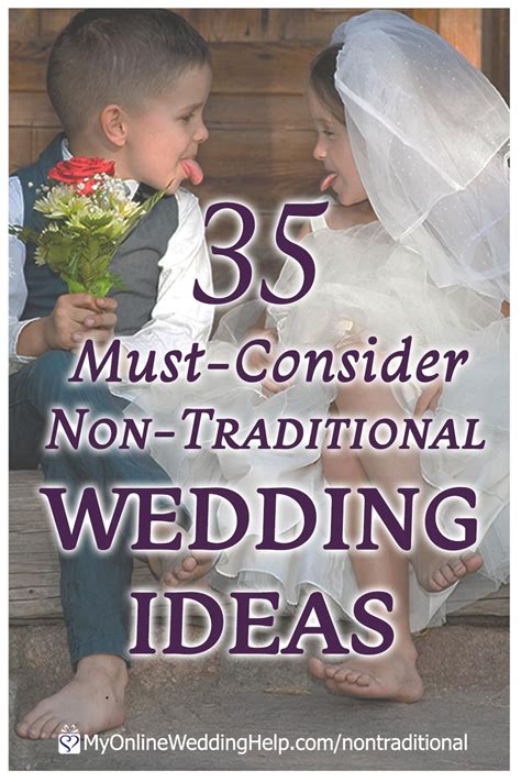 Talk to the officiant to add your own personal touches to the vows including. 35 Nontraditional Wedding Ideas | Nontraditional wedding ...