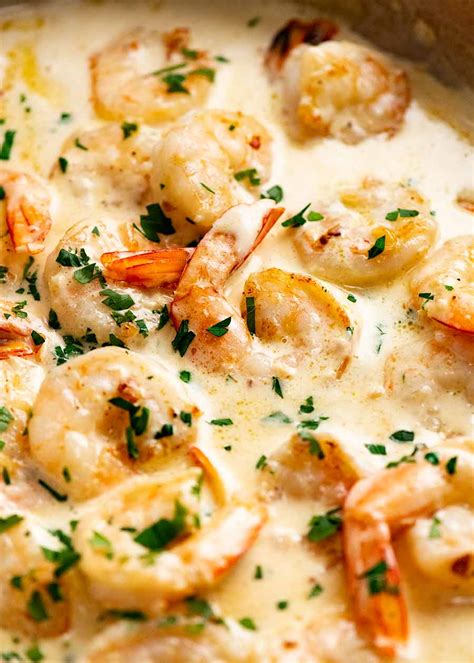 Creamy Garlic Prawns Shrimp Yummy Recipe