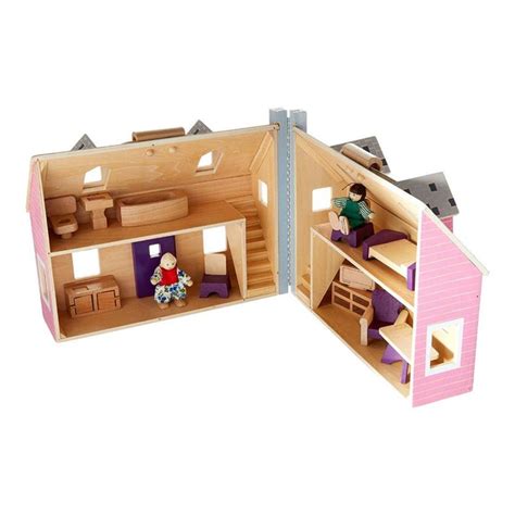 Melissa And Doug Fold And Go Wooden Doll House