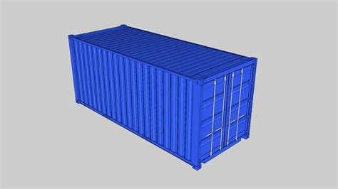 20 Foot Shipping Container 3d Warehouse