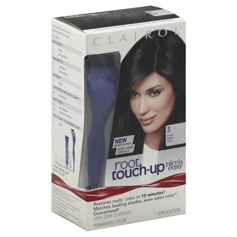 Clairol Nice N Easy Root Touch Up Permanent Color Black 3 1 Application