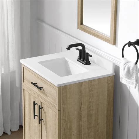 Style Selections Dolton 24 In Natural Oak Undermount Single Sink