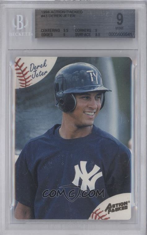 1994 Action Packed Minors Base 43 Derek Jeter Bgs 9 Mint