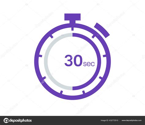 Timer Sec Icon Seconds Digital Timer Clock Watch Timer Countdown Stock