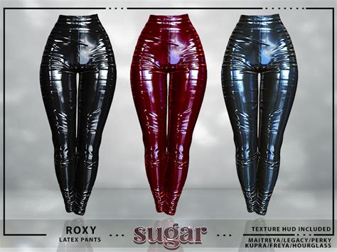Second Life Marketplace Sugar Roxy Latex Pants Unpacker Maitreya