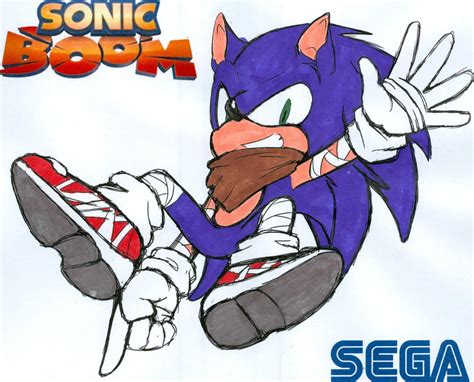 Sonic Boom Sonic Colored By Dragonheart07 On Deviantart