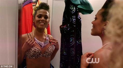 Freema Agyeman Shows Off Her Cleavage In The Carrie Diaries Season