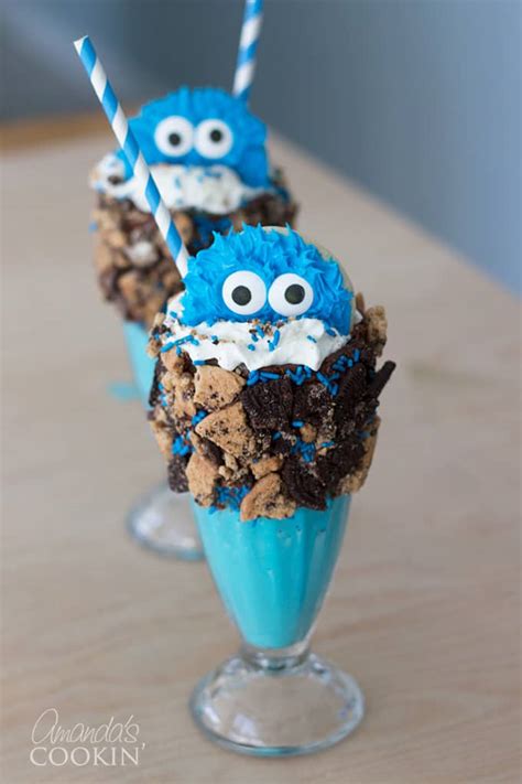 Cookie Monster Freak Shakes An Adorably Extreme Milkshake